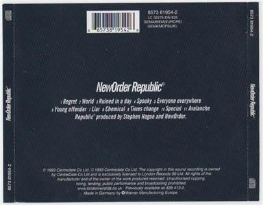 AMM18 NewOrder Republic 1993 Germany English CD FCS2732