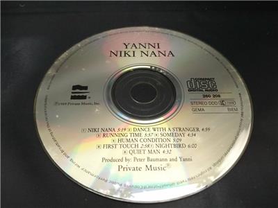 AMM18 Yanni Niki Nana 1989 UK CD FCS8032
