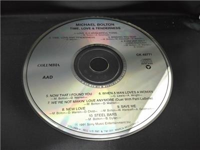 AMM18 Micheal Bolton Time, Love & Tenderness 1991 USA English CD FCS8069
