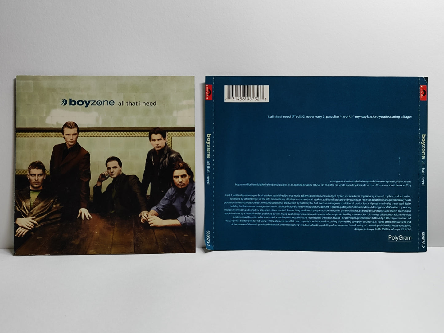Boyzone All That I Need 1998 UK Polydor CD Single (AMS003)