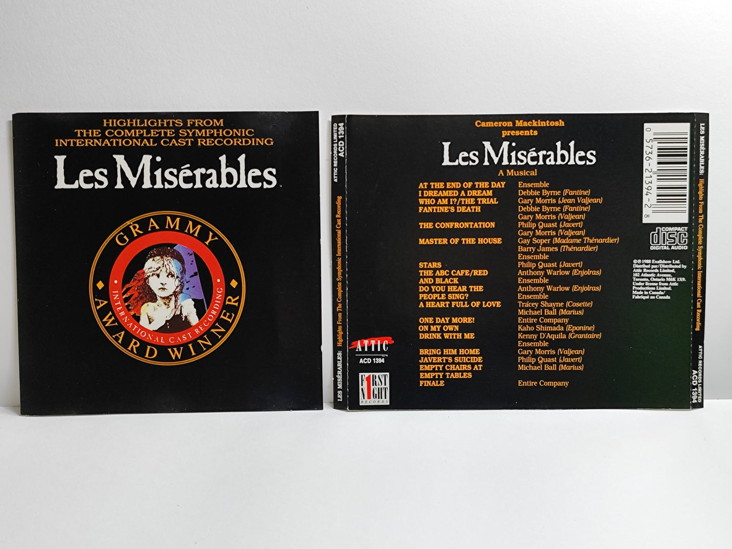 Les Misérables - Highlights From The Complete Symphonic International Cast Recording CD (AMS008)