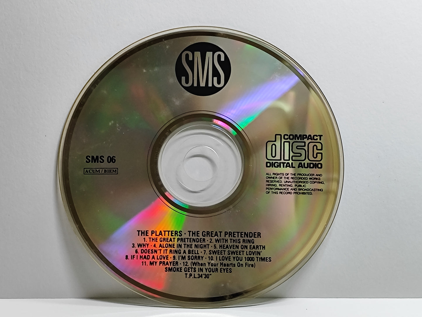 The Platters - The Great Pretender CD (AMS014)
