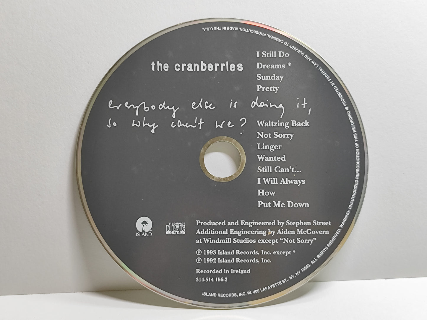 The Cranberries - Everybody Else Is Doing It, So Why Can't We? CD (AMS045)