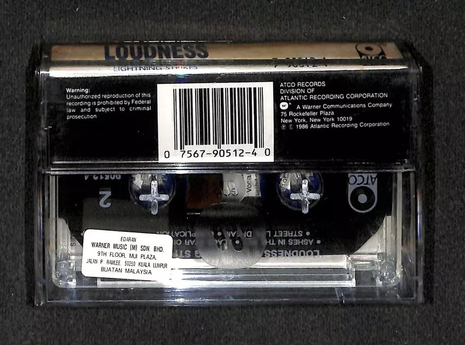 AMM18 Sealed Loudness Lightning Strikes 1986 Malaysia English Cassette CS1764
