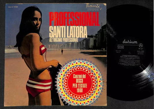 Santi Latora Professional 1968 Italy Disco Beautiful Bikini Girl 12" LP ELP2229