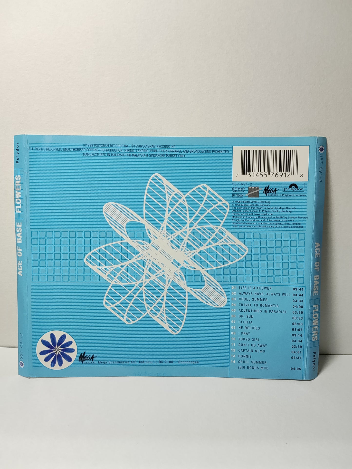 AMM25 ACE OF BASE FLOWERS 1998 DENMARK English CD FCP001