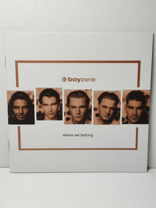 AMM25 BOYZONE WHERE WE BELONG 1998 IRELAND English CD FCP005