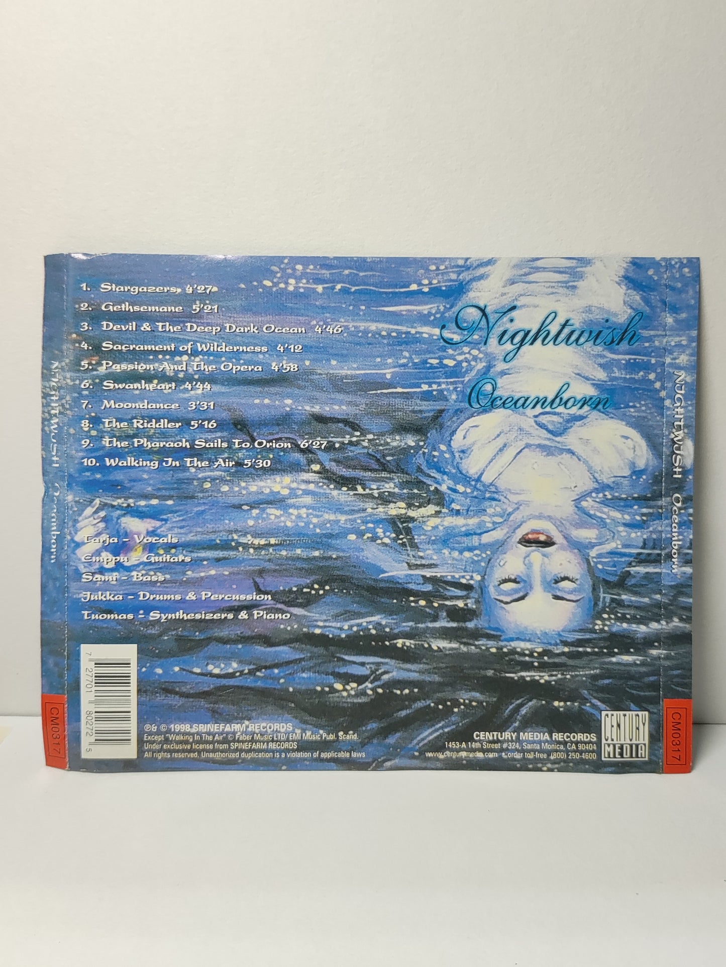 AMM25 NIGHTWISH OCEANBORN 1998 USA English CD FCP006