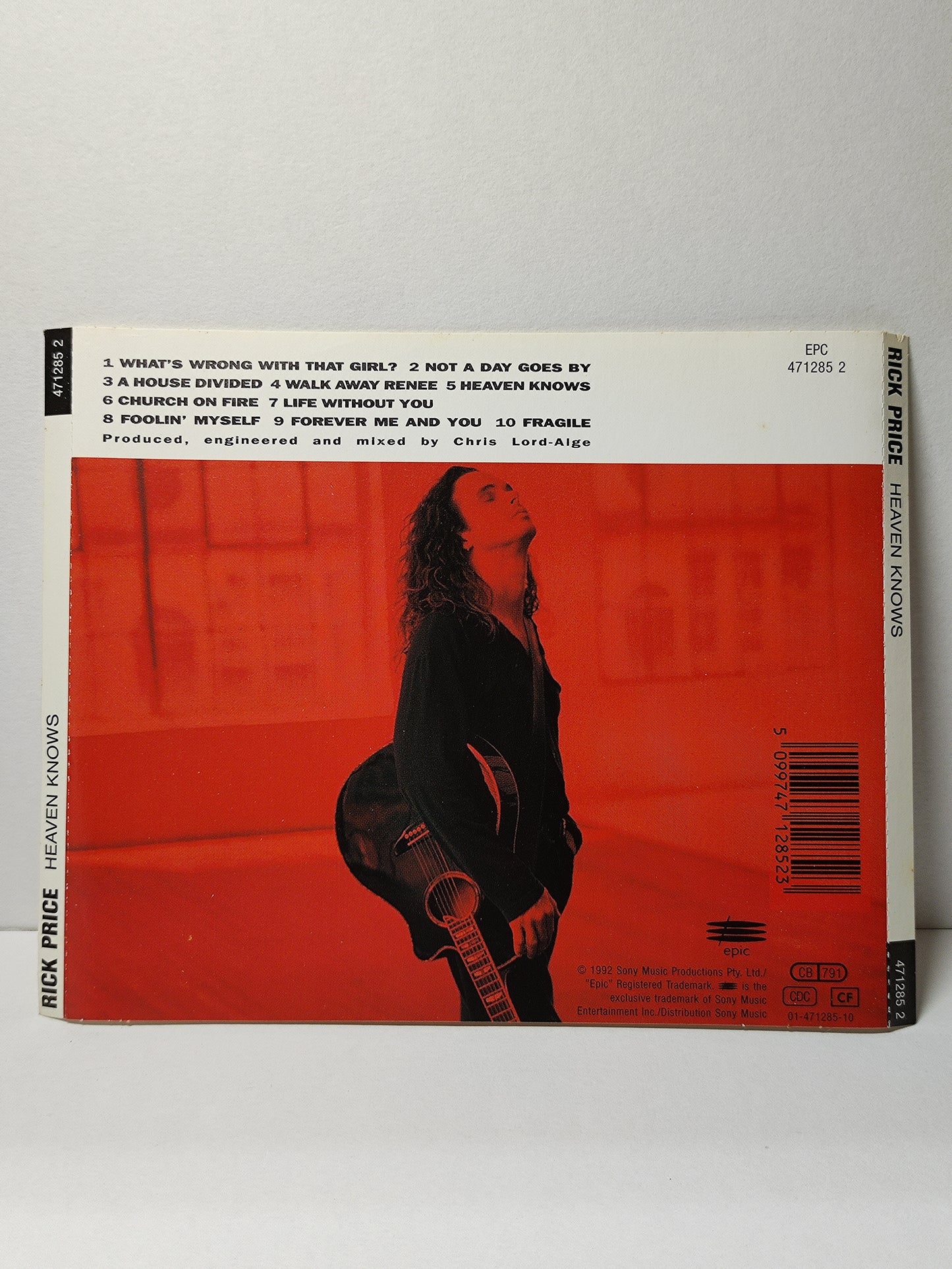 AMM25 RICK PRICE HEAVEN KNOWS 1992 AUSTRIA English CD FCP011