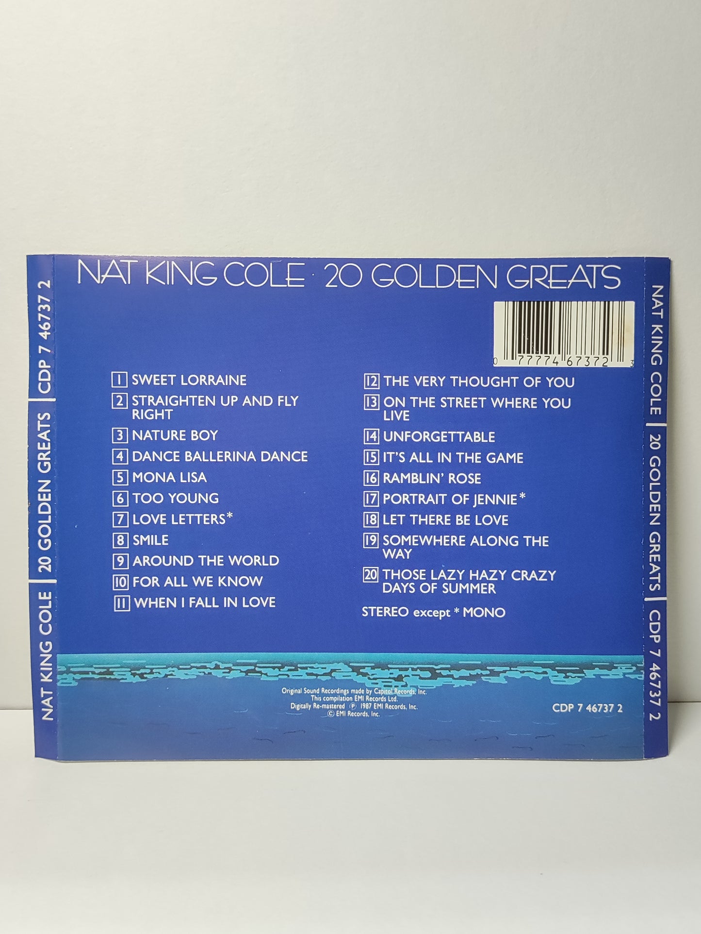 AMM25 NAT KING COLE 20 GOLDEN GREATS 1987 HOLLAND English CD FCP013