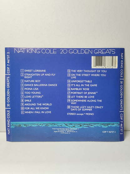 AMM25 NAT KING COLE 20 GOLDEN GREATS 1987 HOLLAND English CD FCP013