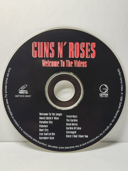 AMM25 GUNS N ROSES WELCOME TO THE VIDEOS 1998 USA English VIDEO CD VCD FCP019