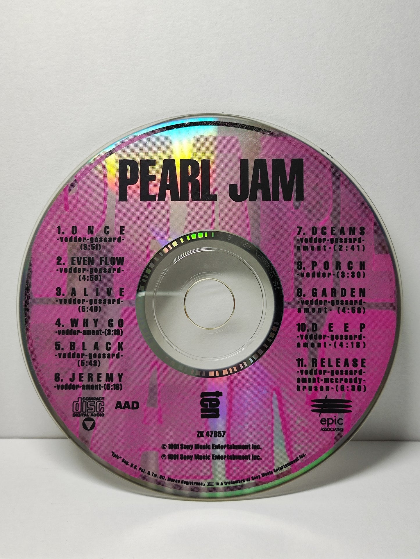 AMM25 PEARL JAM ONCE EVEN FLOW ALIVE 1991 USA English CD FCP020