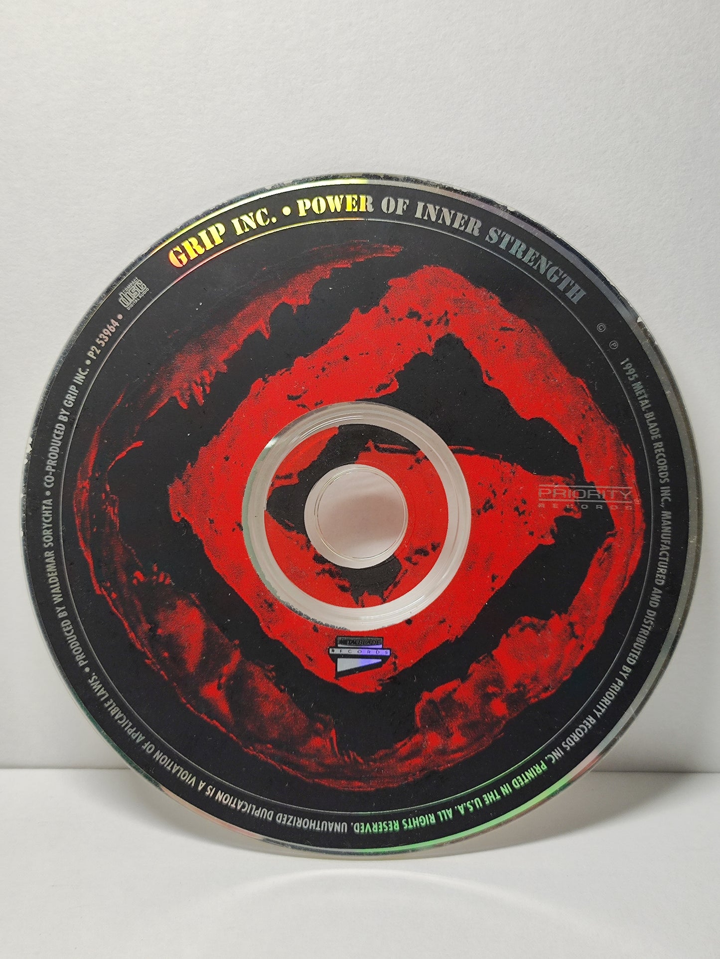 AMM25 GRIP INC POWER OF INNER STRENGTH 1995 USA English CD FCP021