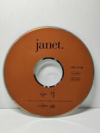AMM25 JANET JACKSON JANET ALBUM 1993 UK English CD FCP023