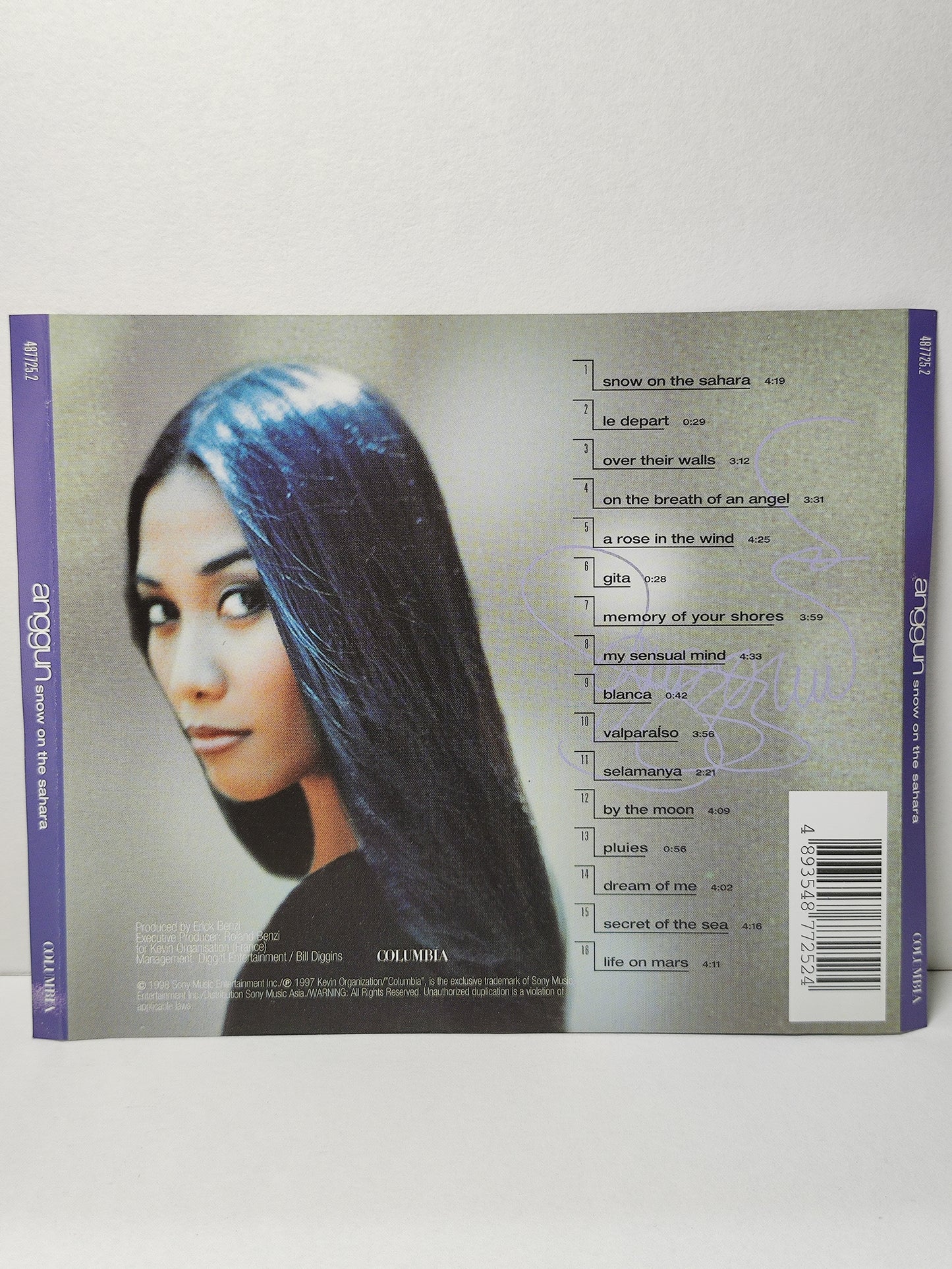 AMM25 ANGGUN SNOW ON THE SAHARA 1998 ASIA English CD FCP024