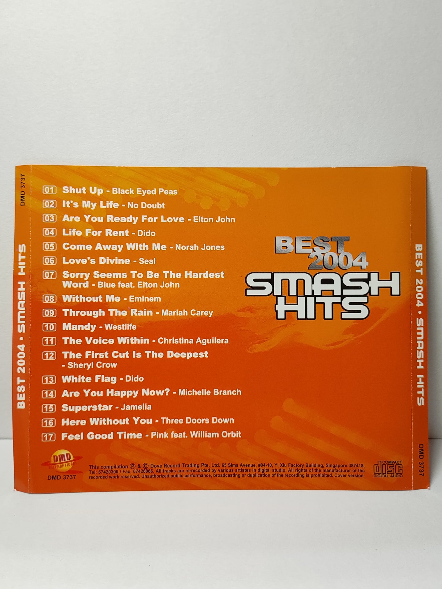 AMM25 BEST 2004 SMASH HITS COVER VERSION BLACK EYED PEAS SEAL WESTLIFE SONGS English CD FCP032