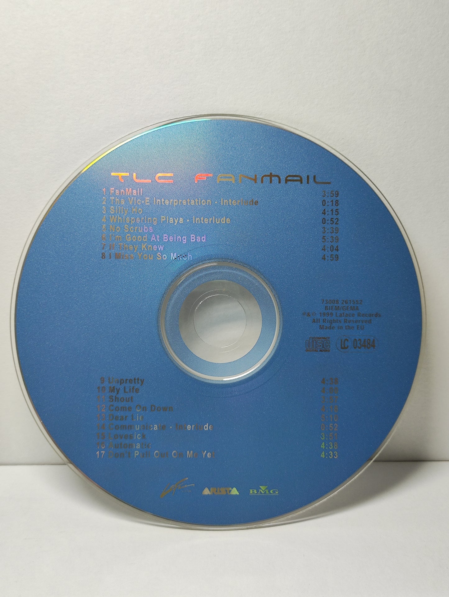 AMM25 TLC GIRL GROUP FANMAIL ALBUM 1999 EU English CD FCP036