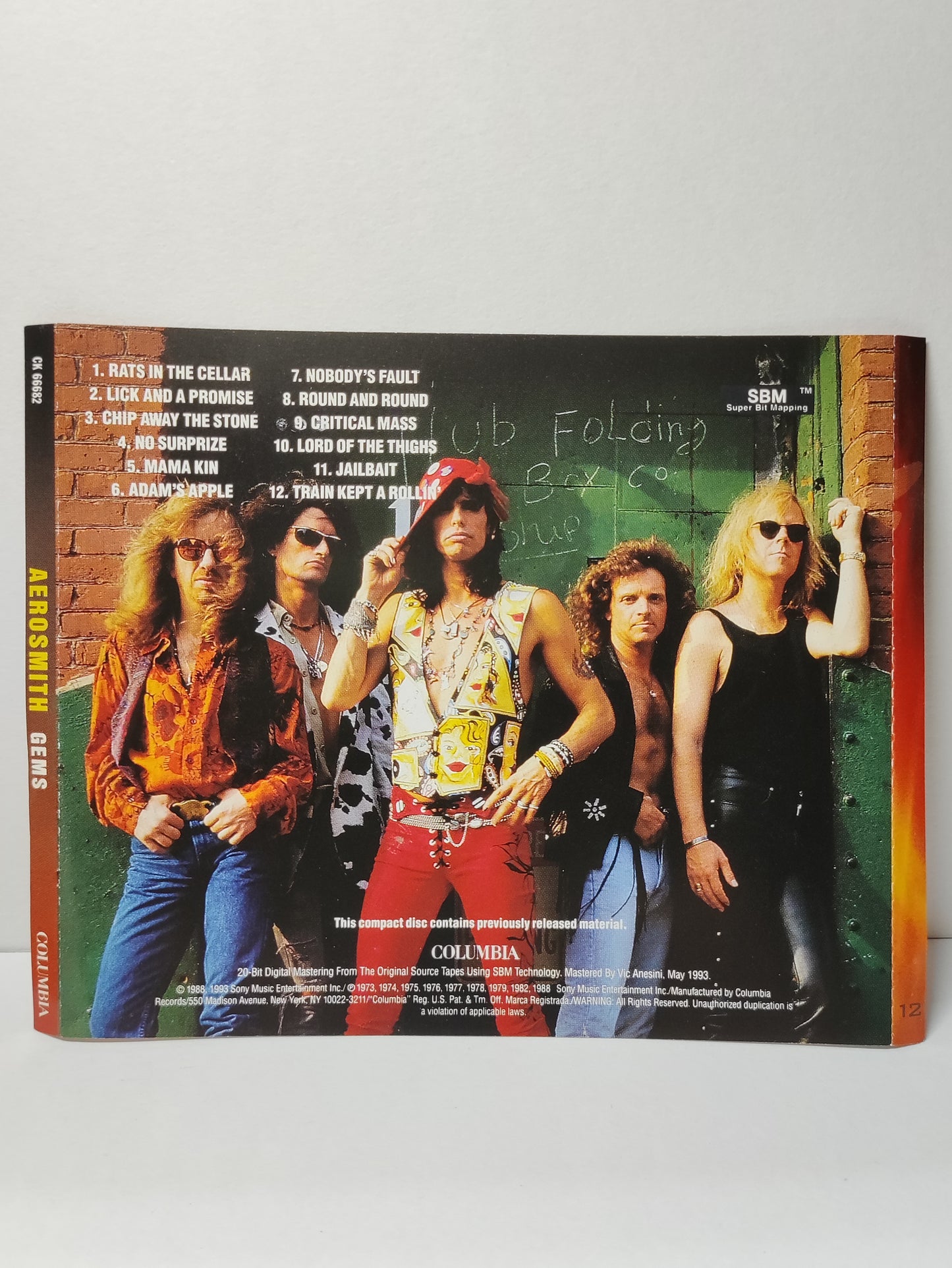 AMM25 AEROSMITH GEMS ALBUM 1993 USA English CD FCP037