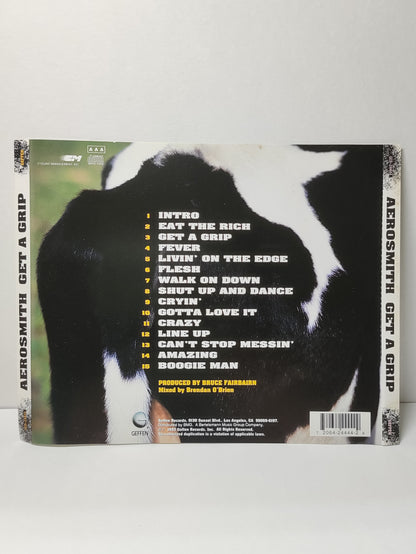 AMM25 AEROSMITH GET A GRIP Cow on Cover 1993 USA English CD FCP038