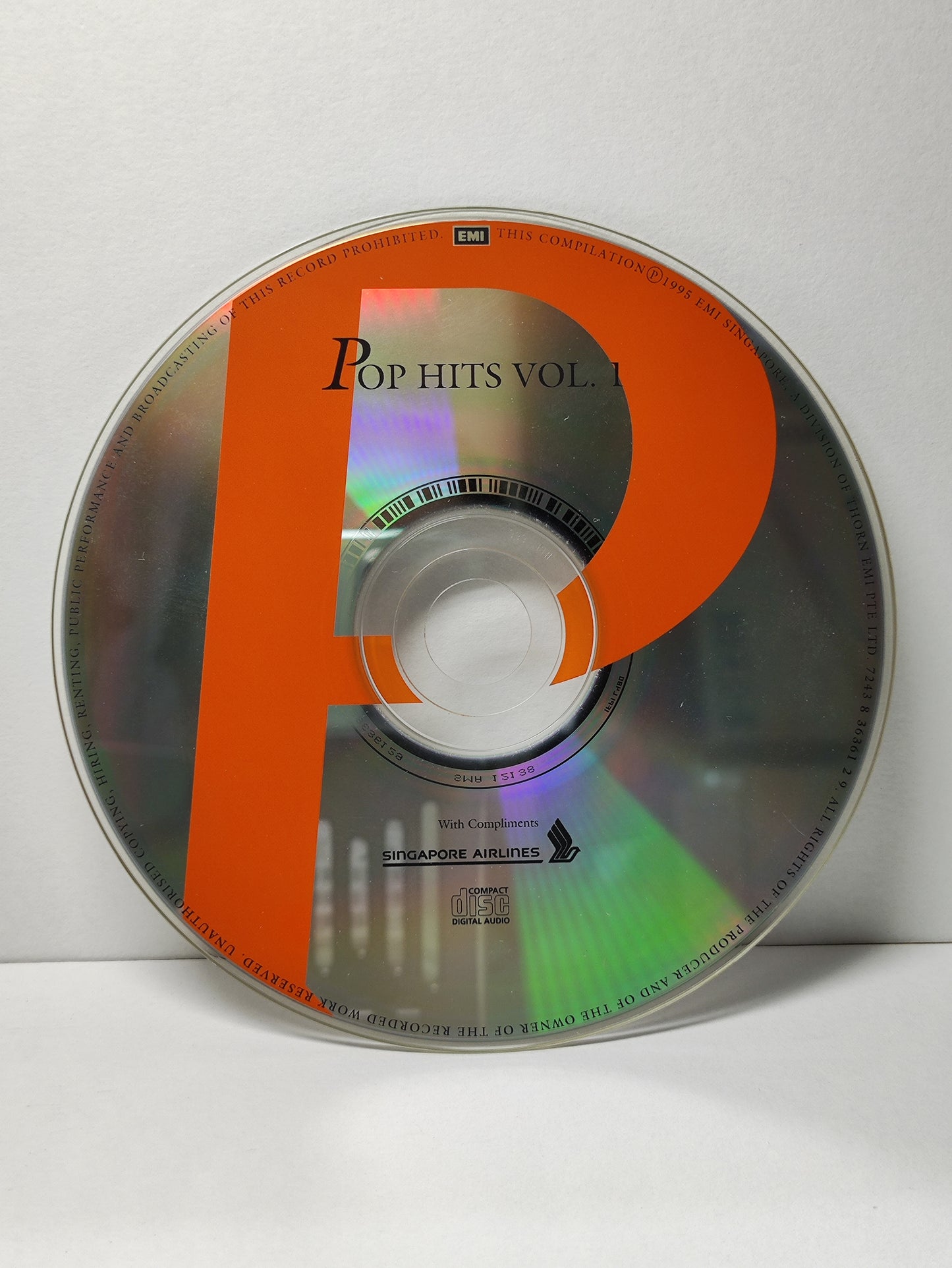 AMM25 SIA Singapore Airlines Famous POP Hits Michael Learns To Rock Duran Duran Vanilla Ice 1995 English CD FCP044