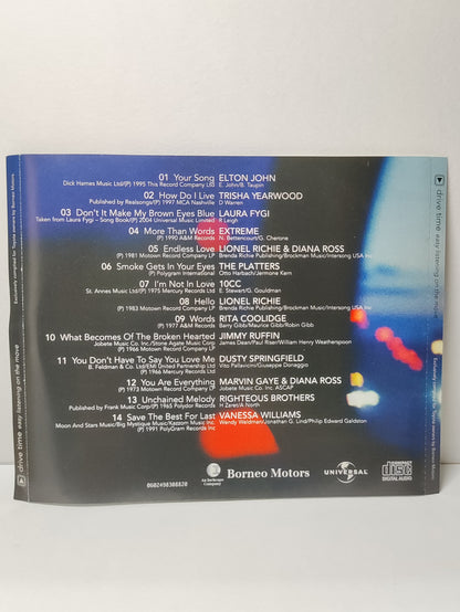 AMM25 Easy Listening On The Move Drive Time By TOYOTA Elton John Lionel Richie 10CC 2005 Singapore English CD FCP047