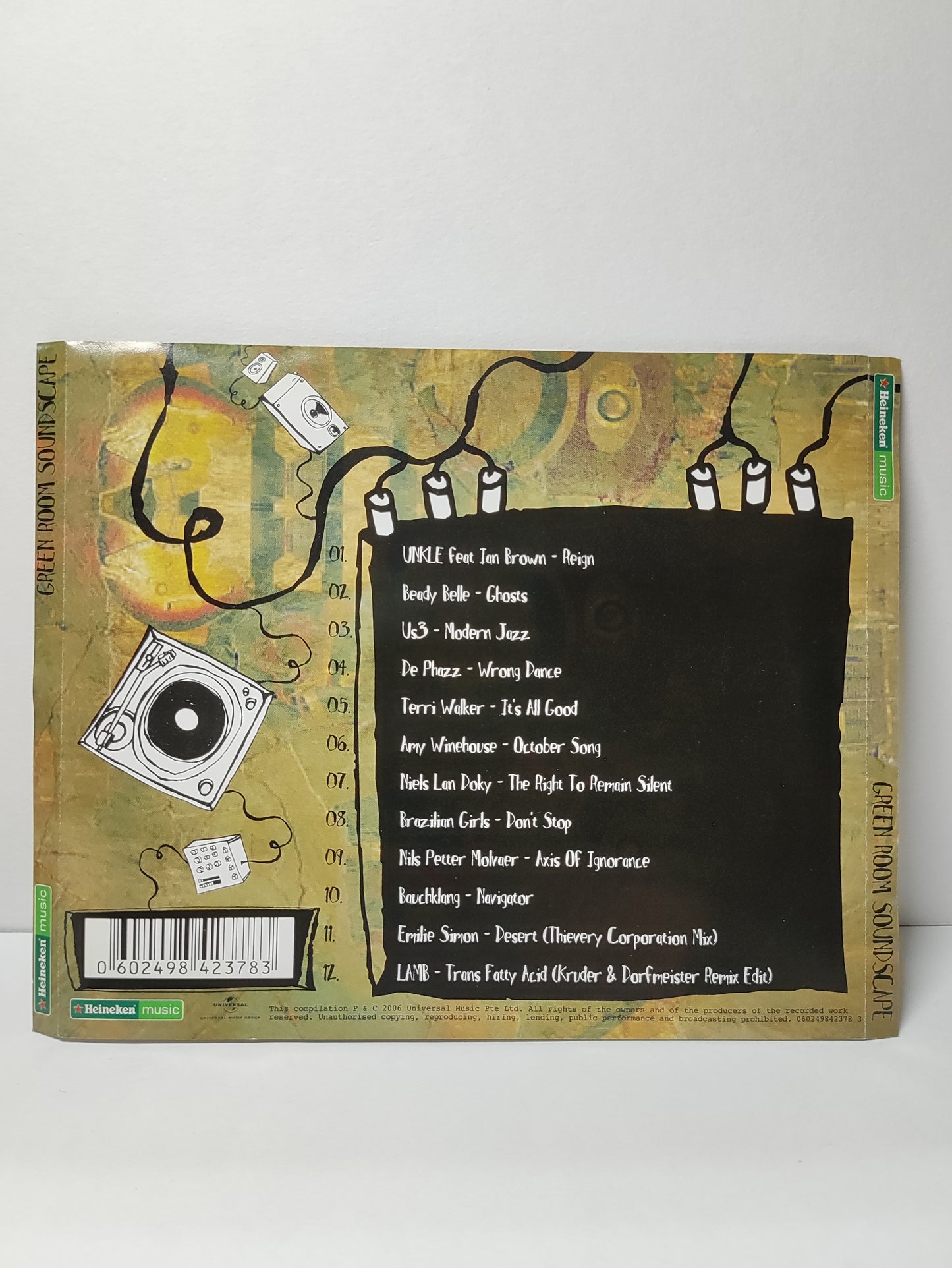 AMM25 Heinken Muisc Green Room Soundscape Beady Belle US3 De Phazz 2006 Singapore English CD FCP048