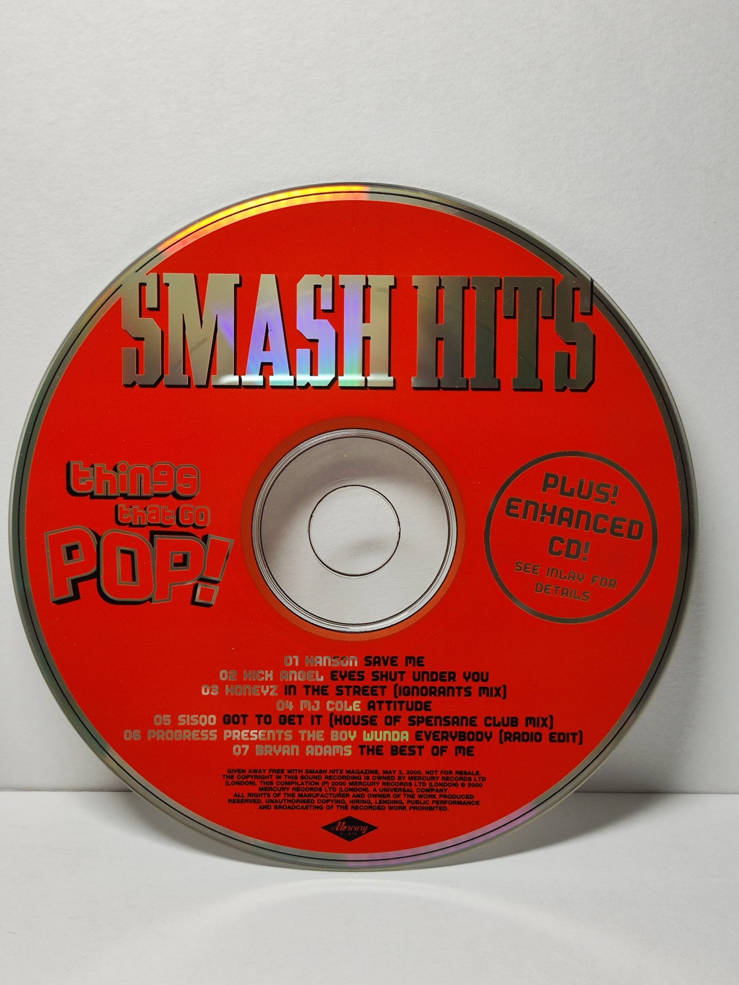 AMM25 Mixed POP Songs Hanson Honeyz MJ Cole Bryan Adams 2000 London English CD FCP049