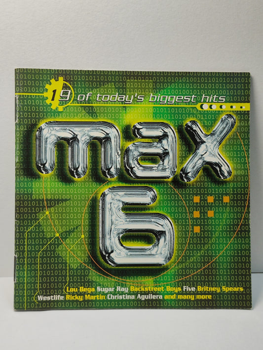 AMM25 MAX 6 19 OF TODAY'S BIGGEST HITS BACKSTREET BOYS BRITNEY SPEARS WESTLIFE RICKY MARTIN 2000 Singapore English CD FCP053