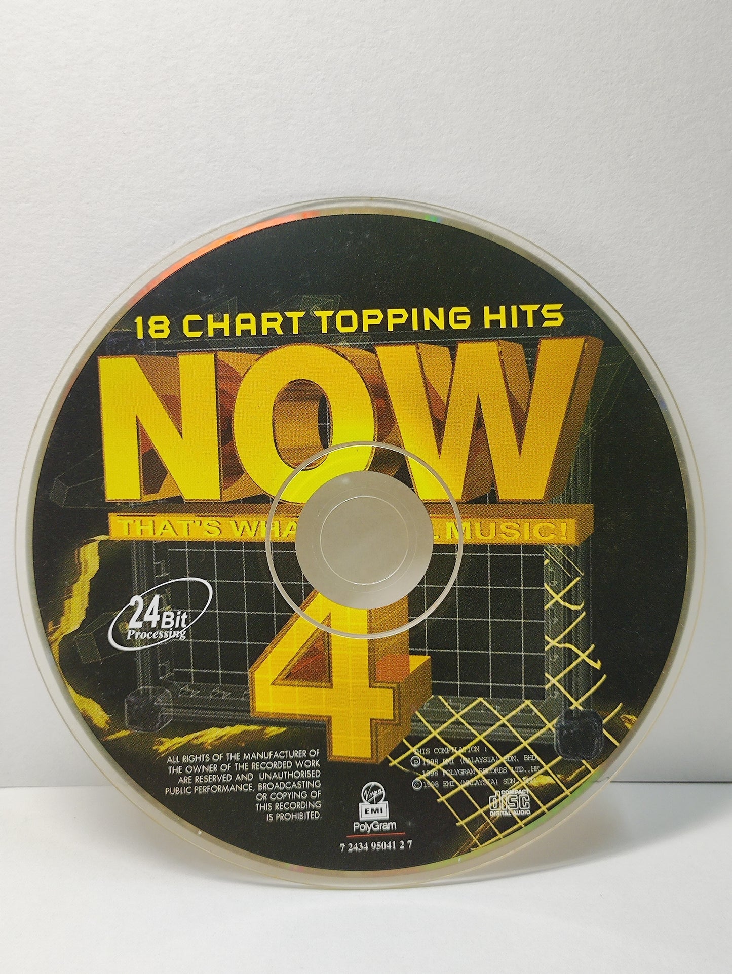 AMM25 NOW THAT'S WHAT I CALL MUSIC! 4 HANSON BOYZONE BOYZ II MEN AQUA 1998 Malaysia ELTON JOHN English CD FCP055