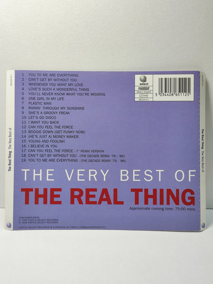 AMM25 THE VERY BEST OF THE REAL THING YOU TO ME ARE EVERYTHING 1998 UK English CD FCP068