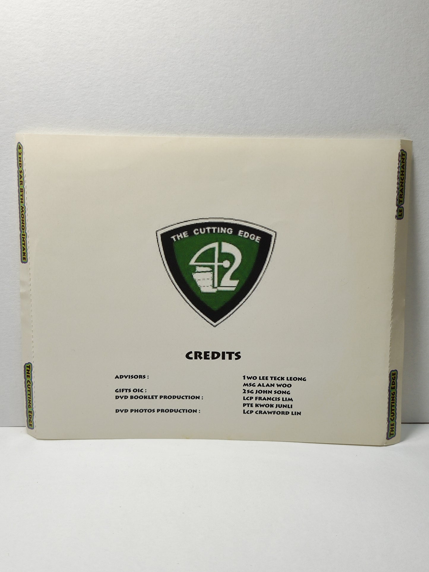 AMM25 42ND SAR 8TH MONO-INTAKE LE TRANCHANT THE CUTTING EDGE English CD FCP069