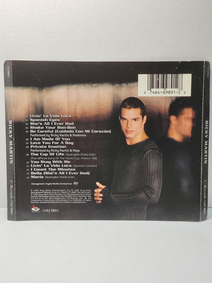 AMM25 RICKY MARTIN LIVIN LA VIDA LOCA SPANISH EYES 1999 USA English CD FCP072