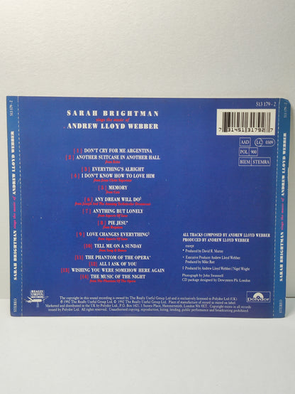 AMM25 SARAH BRIGHTMAN ANDREW LLOYD WEBBER SINGS THE MUSIC OF 1992 UK English CD FCP074