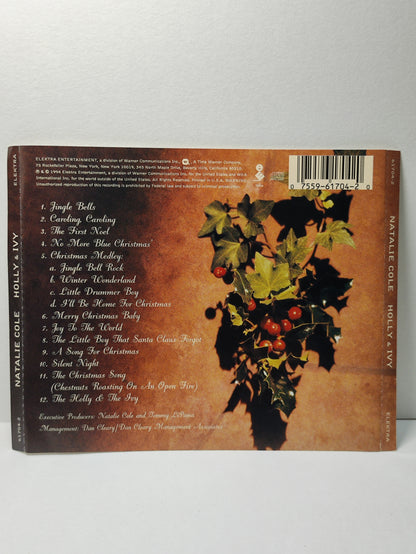 AMM25 NATALIE COLE HOLLY & IVY CHRISTMAS SONGS JINGLE BELLS 1994 USA English CD FCP077