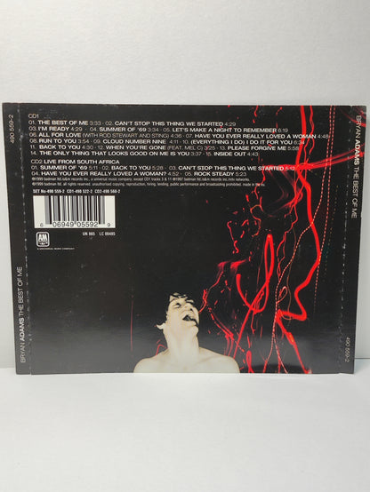 AMM25 BRYAN ADAMS THE BEST OF ME RUN TO YOU BACK TO YOU 1999 EU English 2x CD FCP079