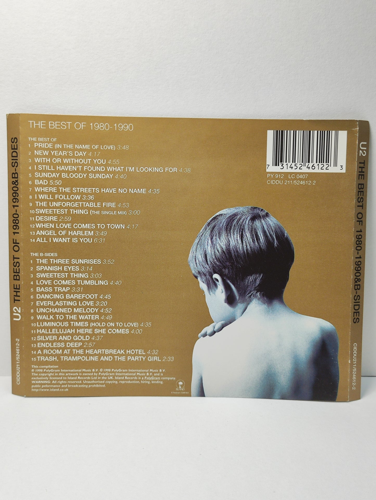 AMM25 U2 THE BEST OF 1980-1990 PRIDE NEW YEAR'S DAY 1998 UK English CD FCP080