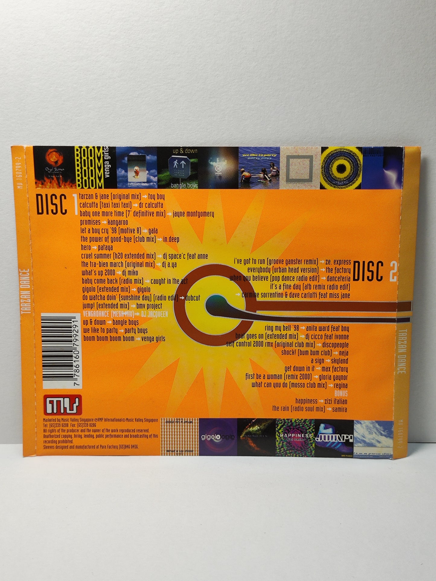 AMM25 TARZAN DANCE TARZAN & JANE CALCUTTA BOOM BOOM BOOM BOOM SHOCK Singapore English 2x CD FCP083