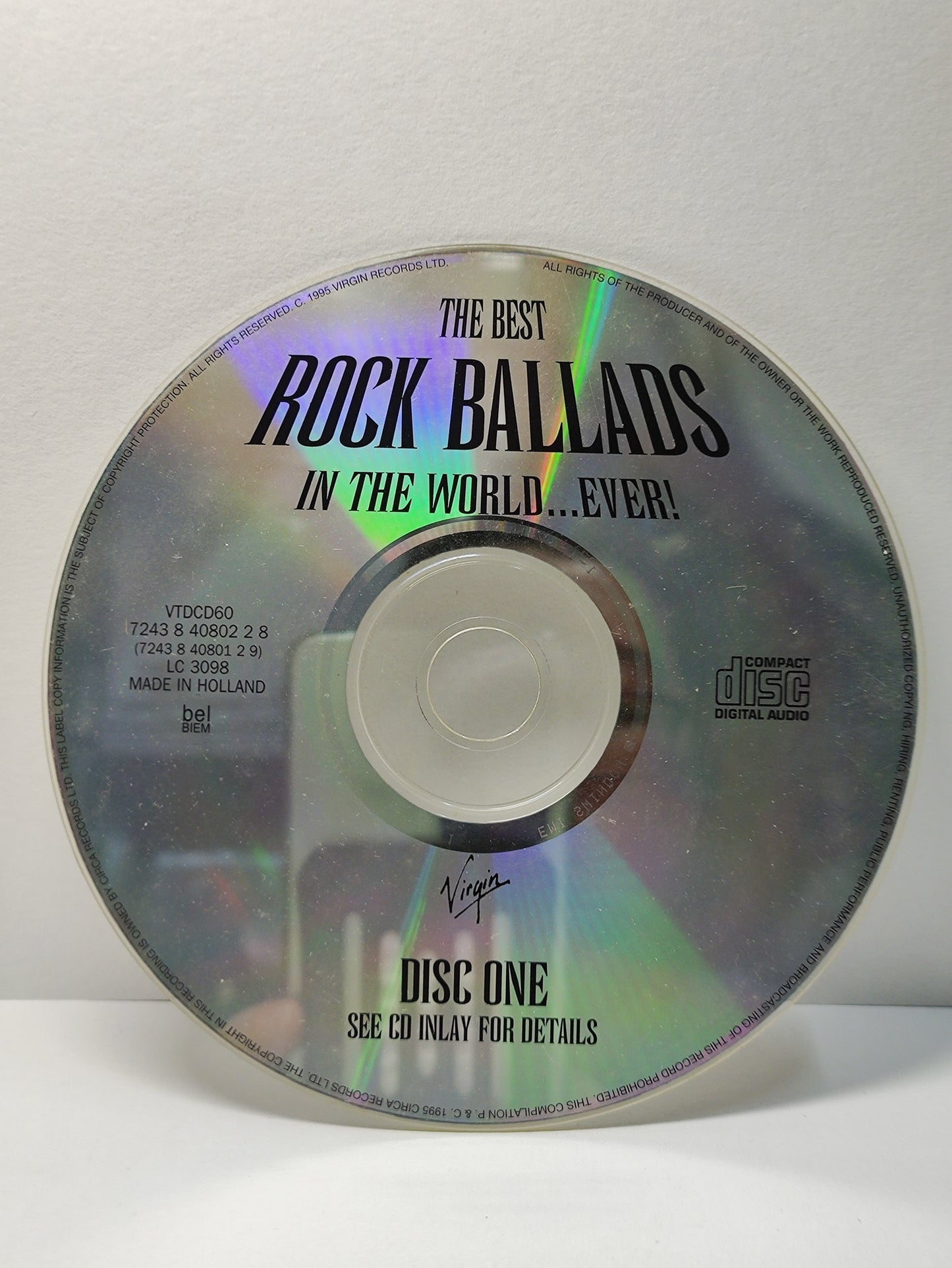 AMM25 40 TRACKS DOUBLE CD THE BEEST ROCK BALLADS IN THE WORLD EVER! QUEEN THE SCORPIONS 1995 HOLLAND English 2x CD FCP084