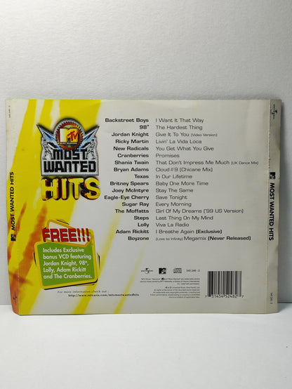 AMM25 MOST WANTED HITS BOYZONE BACKSTREET BOYS BRITNEY SPEARS RICKY MARTIN English 2x CD (CD + BONUS VCD) FCP086