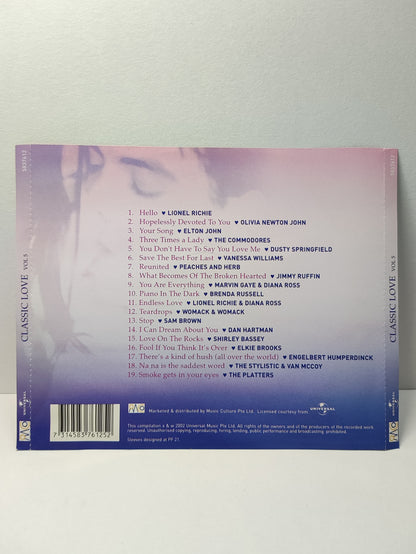 AMM25 CLASSIC LOVE SONGS VOL 5 LIONEL RICHIE ELTON JOHN OLIVIA NEWTON JOHN 2002 SINGAPORE ENGLISH CD FCP089