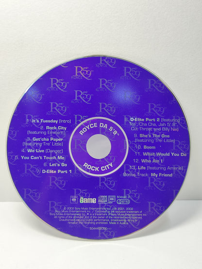 AMM25 ROYCE DA 5'9" ROCK CITY Get'cha Paper (featuring Tre' Little] 4. We Live (Danger) 2002 USA ENGLISH CD FCP090
