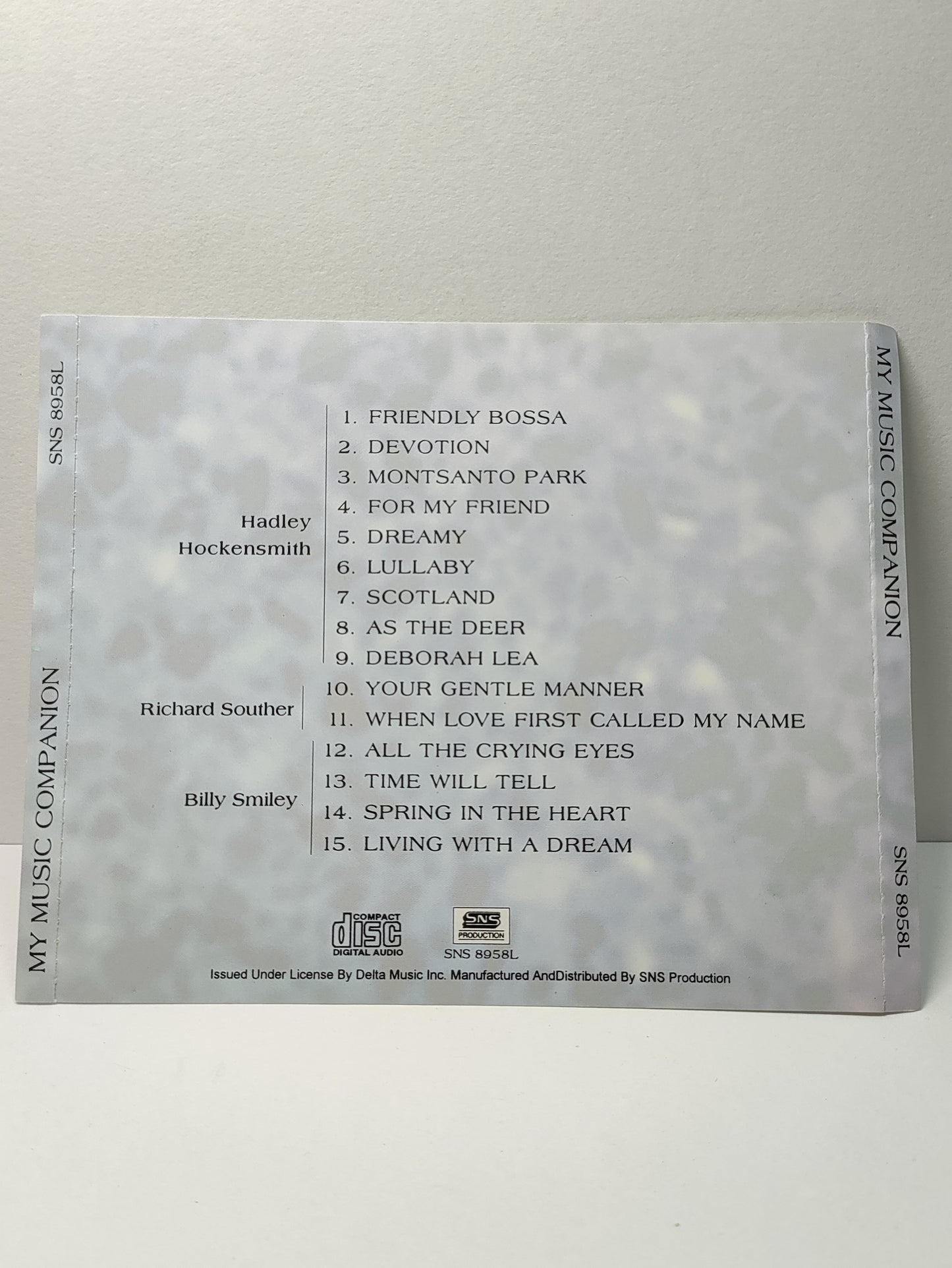 AMM25 MY MUSIC COMPANION Hadley Hockensmith Richard Souther Billy Smiley SINGAPORE ENGLISH CD FCP099
