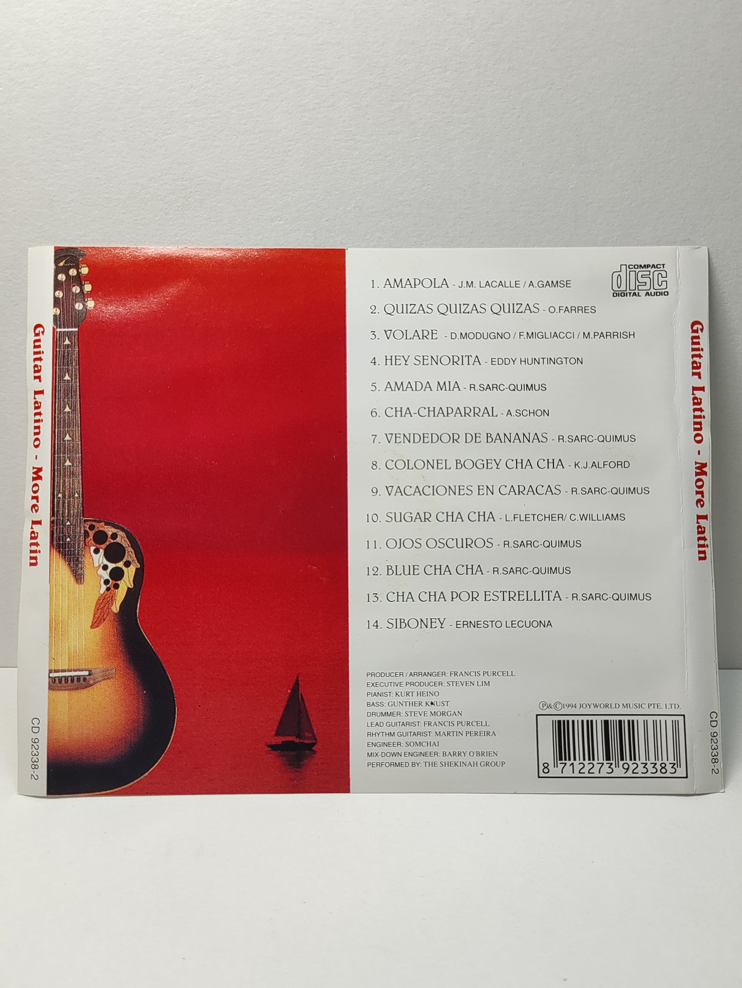 AMM25 Guitar Latino - More Latin AMAPOLA QUIZAS QUIZAS QUIZAS VOLARE 1994 SINGAPORE ENGLISH CD FCP102