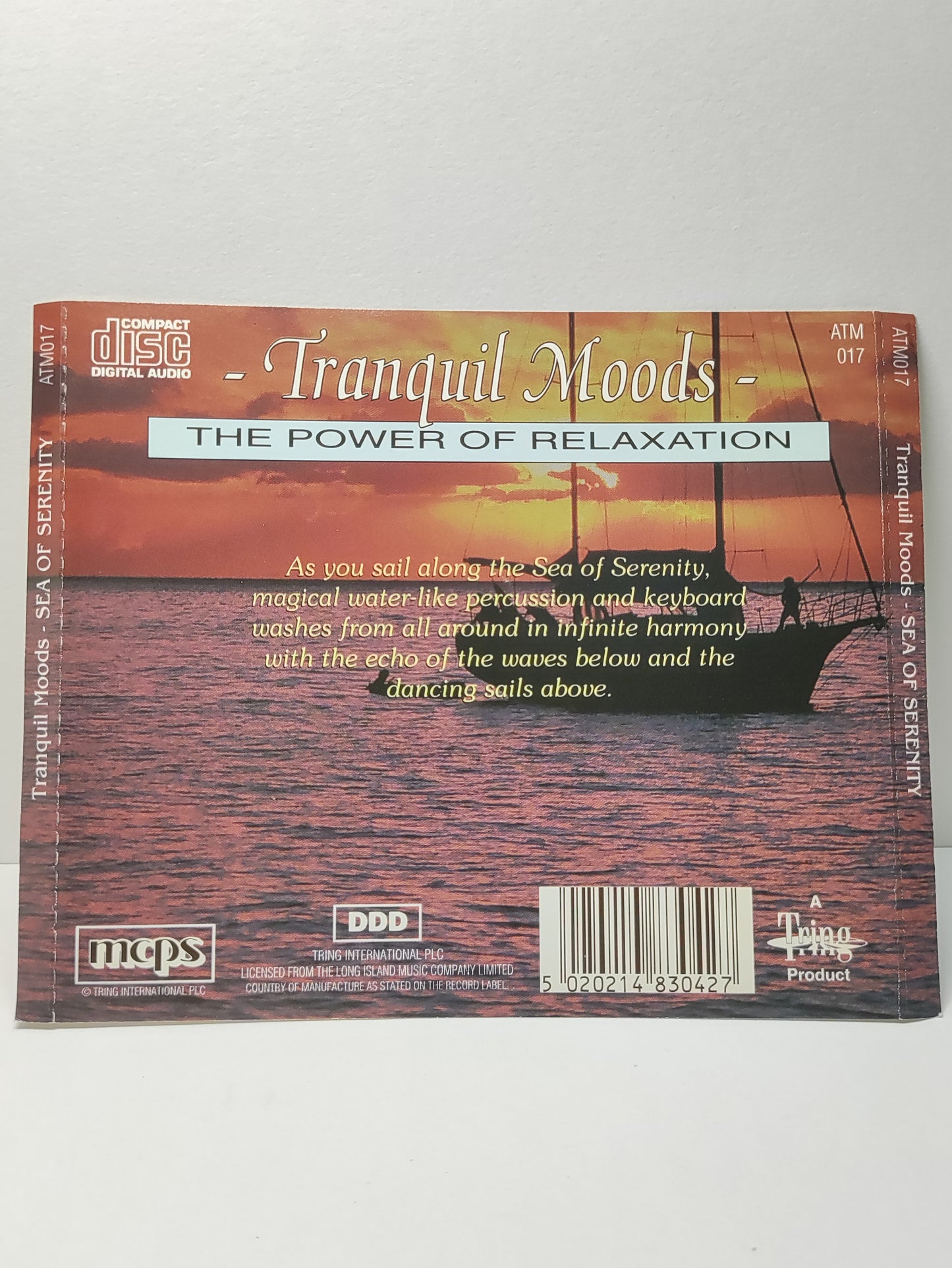 AMM25 Tranquil Moods THE POWER OF RELAXATION SEA OF SERENITY MUSIC E.E.C ENGLISH CD FCP105