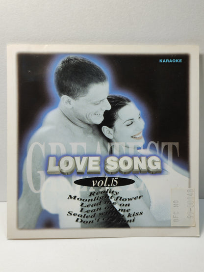 AMM25 GREATEST LOVE SONG 15 REALITY MOONLIGHT FLOWER LEAD ME ON BABY COME BACK KARAOKE TAIWAN ENGLISH VIDEO CD VCD FCP113