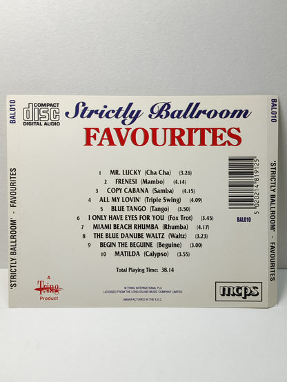 AMM25 STRICTLY BALLROOM D– FAVOURITES DANCING MUSIC MR. LUCKY (Cha Cha) FRENESI (Mambo) COPY CABANA (Samba) E.E.C ENGLISH CD FCP114