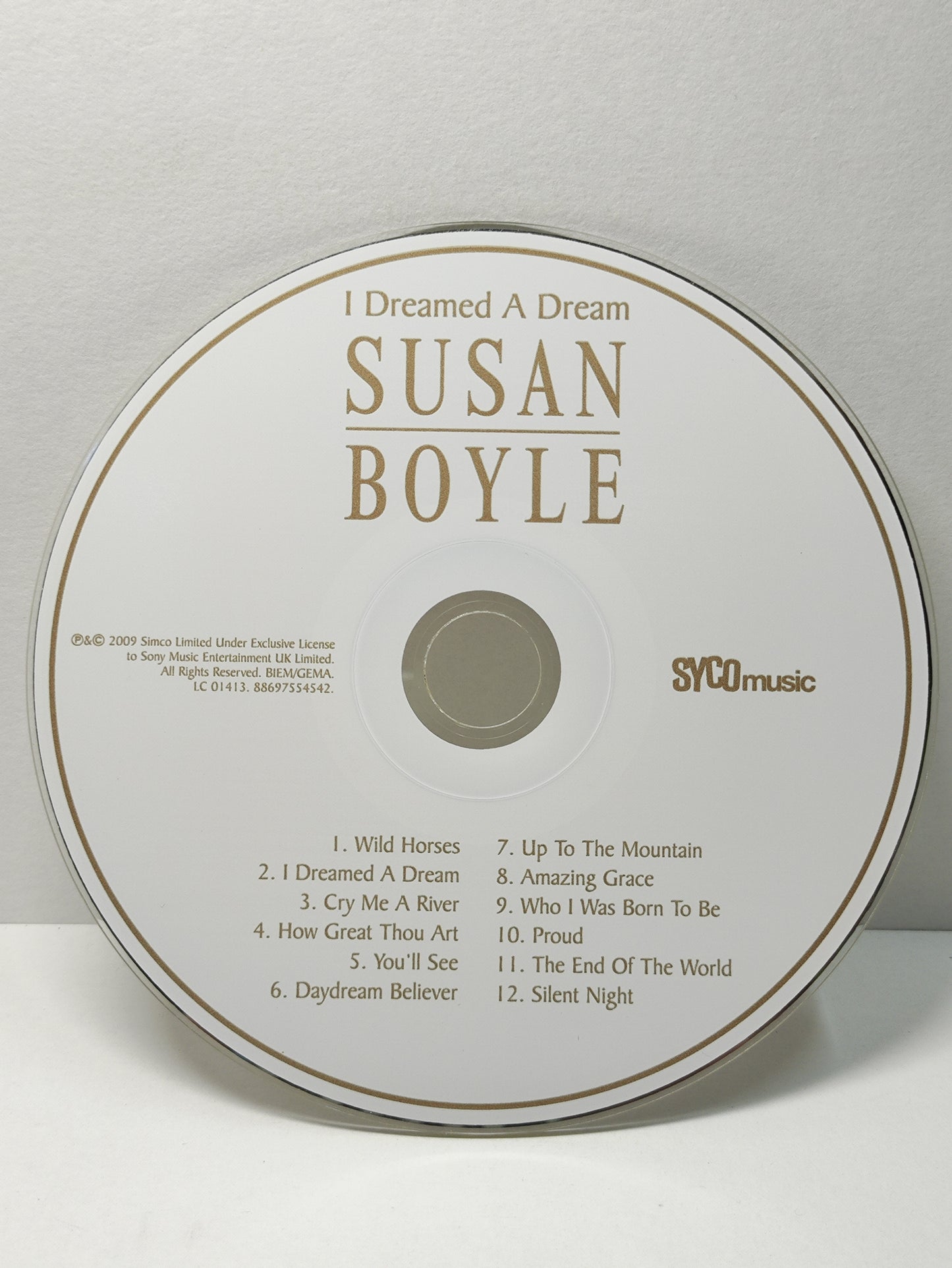 AMM25 SUSAN BOYLE I DREAMED A DREAM WILD HORSES 2009 SONY UK OPERA ENGLISH CD FCP116