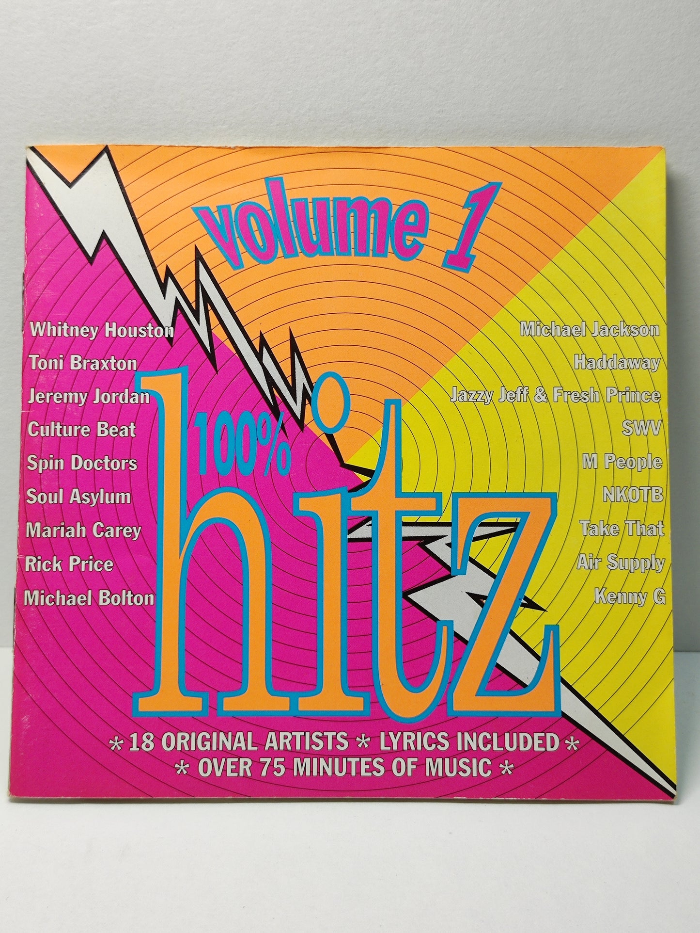 AMM25 HITZ VOLUME 1 I'M EVERY WOMAN - WHITNEY HOUSTON ANOTHER SAD LOVE SONG - TONI BRAXTON1994 SONY SINGAPORE ENGLISH CD FCP118