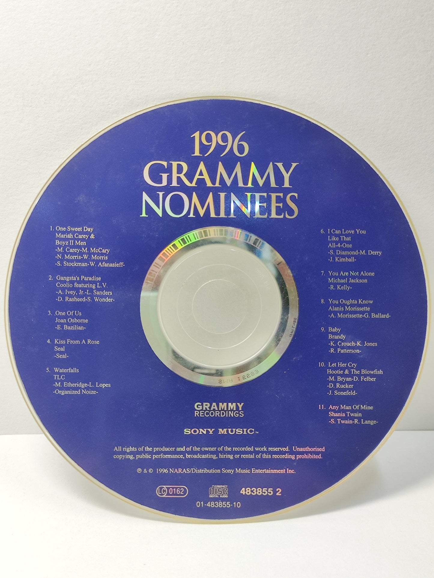 AMM25 1996 GRAMMY NOMINEES MARIAH CAREY BOYZ II MEN ALL-4-ONE MICHAEL JACKSON SONY USA ENGLISH CD FCP121